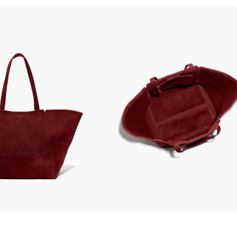 Madewell Slouchy Suede Carry All Shoulder Tote in Pinot Noir - Picture 15 of 15